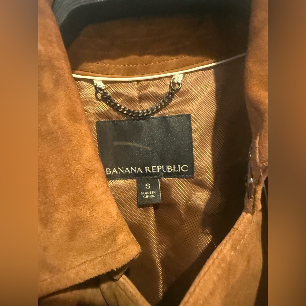 Banana Republic Timeless Suede Trench Coat - Picture 3 of 8